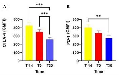 Brief Research Report: Expression of PD-1 and CTLA-4 in T Lymphocytes and Their Relationship With the Periparturient Period and the Endometrial Cytology of Dairy Cows During the Postpartum Period